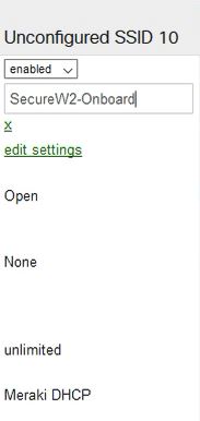 Configuring the SSID